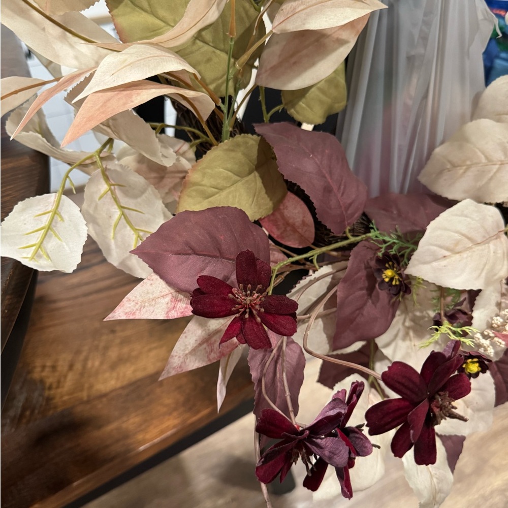 NWT, Threshold With Studio McGee Fall/Autumn artificial wreath, 26” - Picture 3 of 6